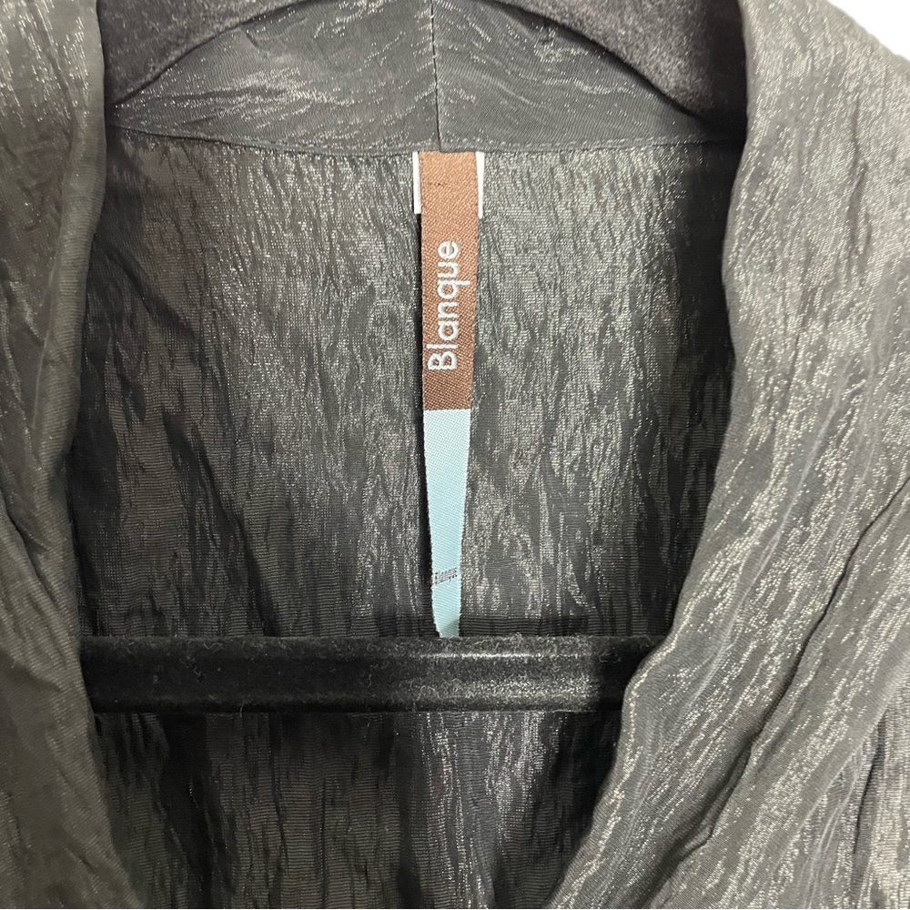 Blanque Crinkle Lightweight Button Down Jacket La… - image 4